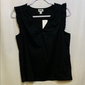 J. Crew Black Sleeveless Blouse